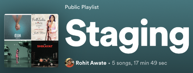 Staging playlist